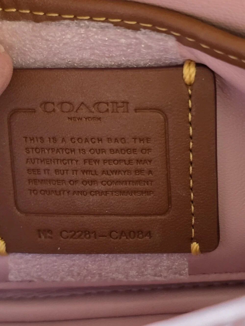 Coach Mini Pillow Tabby Pastel Ombre Leather Shoulder Bag Crossbody NEW CA084 - Picture 10 of 10